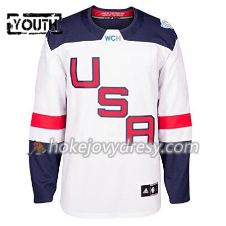 Dětské Hokejový Dres USA Blank Světový pohár v ledním hokeji 2016 Bílá Premier